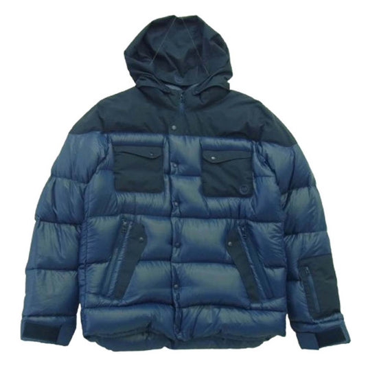SOPHNET. ソフネット SOPH-134081 FSF Fragmentdesign フラグメントデザイン HOODED DOWN BLOUSON フーデッド ダウン ジャケット ネイビー系 L【中古】