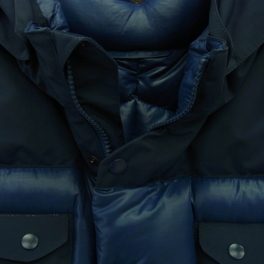 SOPHNET. ソフネット SOPH-134081 FSF Fragmentdesign フラグメントデザイン HOODED DOWN BLOUSON フーデッド ダウン ジャケット ネイビー系 L【中古】