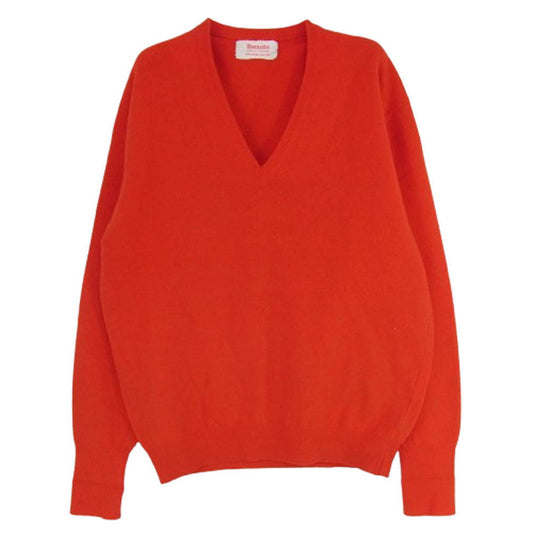 ドナチー Vネック ニット セーター レッド系 サイズ表記無【中古】