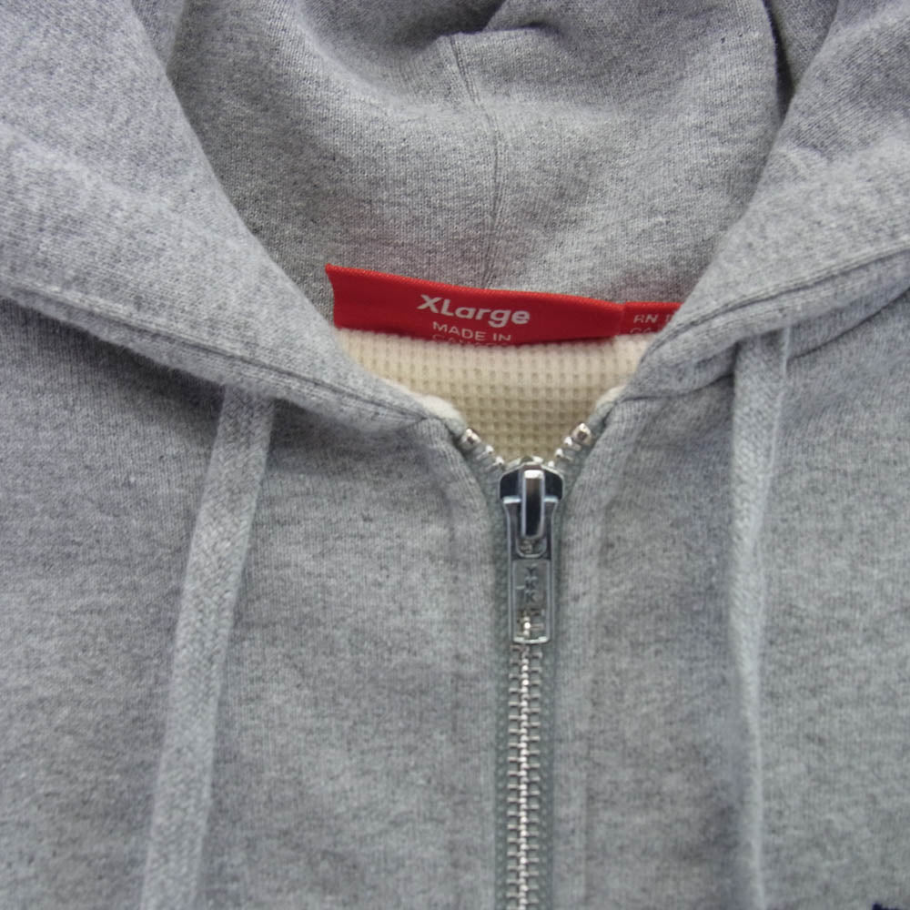 Supreme シュプリーム 24AW Arc Thermal Lined Zip Up Hooded Sweatshirt アーク サーマル ジップ アップ フーディー スウェットシャツ グレー系 XL【中古】