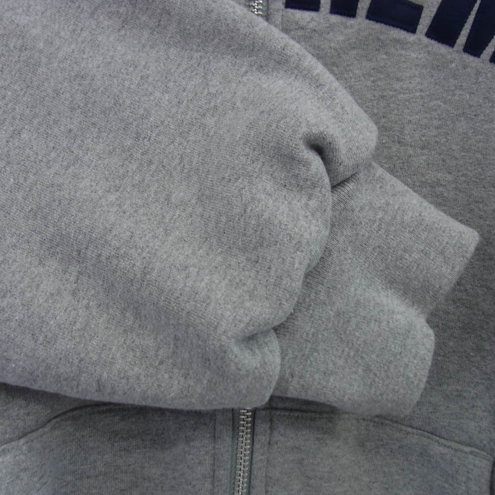Supreme シュプリーム 24AW Arc Thermal Lined Zip Up Hooded Sweatshirt アーク サーマル ジップ アップ フーディー スウェットシャツ グレー系 XL【中古】