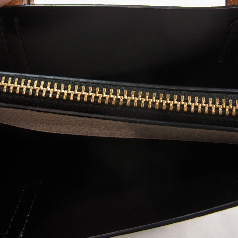 MARC JACOBS マークジェイコブス M0016132 THE MINI GRIND BAG グラインド 2WAYショルダー ハンドバッグ ミニ トート ハンドバッグ ベージュ系【中古】