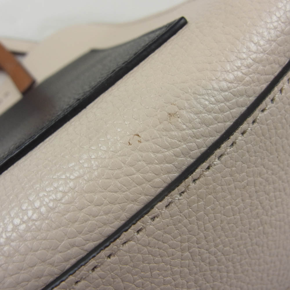 MARC JACOBS マークジェイコブス M0016132 THE MINI GRIND BAG グラインド 2WAYショルダー ハンドバッグ ミニ トート ハンドバッグ ベージュ系【中古】