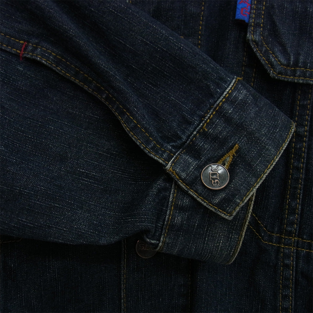 スヌープドッグ Clothing Denim Jacket バック刺繍 オーバーサイズ Gジャン デニムジャケット インディゴブルー系 XL【中古】