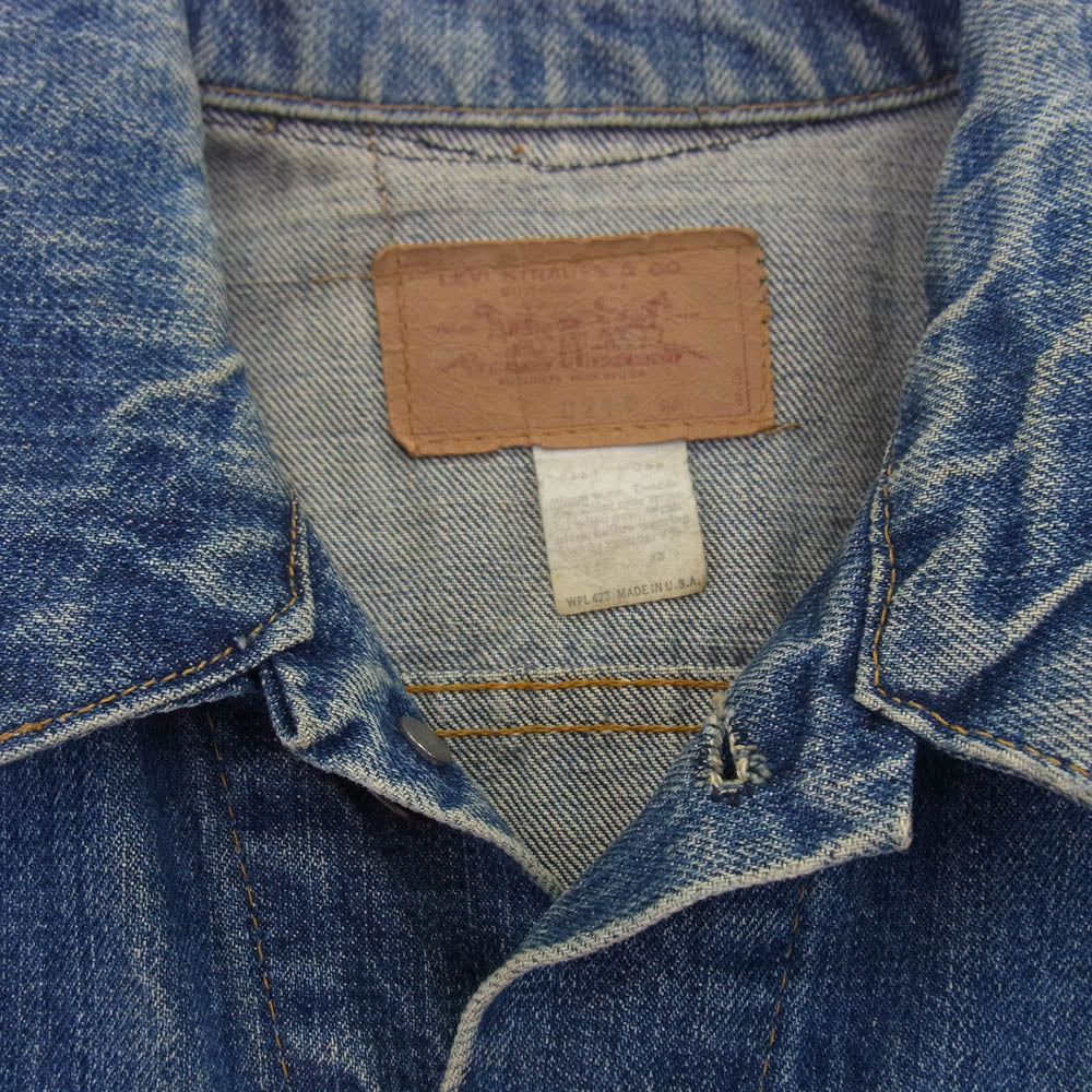 Levi's リーバイス USA製 70s エルパソ工場製 ボタン裏525 70505 3rd デニムジャケット インディゴブルー系【中古】
