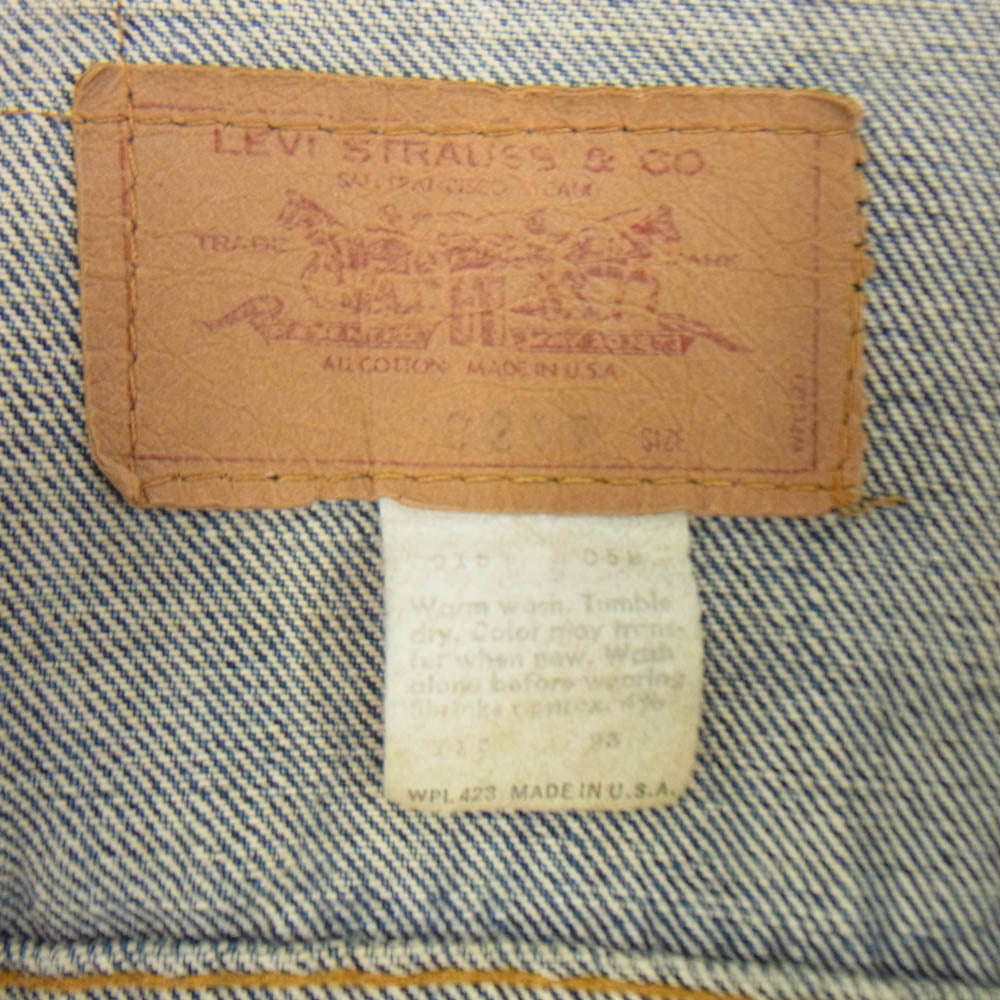 Levi's リーバイス USA製 70s エルパソ工場製 ボタン裏525 70505 3rd デニムジャケット インディゴブルー系【中古】