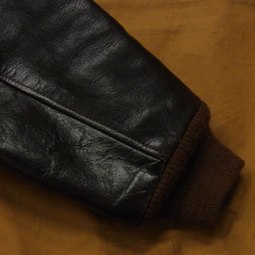 The REAL McCOY'S ザリアルマッコイズ MJ12103 TYPE A-2 McCOY'S MFG.CO. ホースハイド レザー フライトジャケット ブラウン系 38【中古】