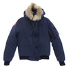 CANADA GOOSE カナダグース 7967JL LABRADOR BOMBER ラブラドール ボンバー ファーフード付き ダウンジャケット ブルー系 S【中古】