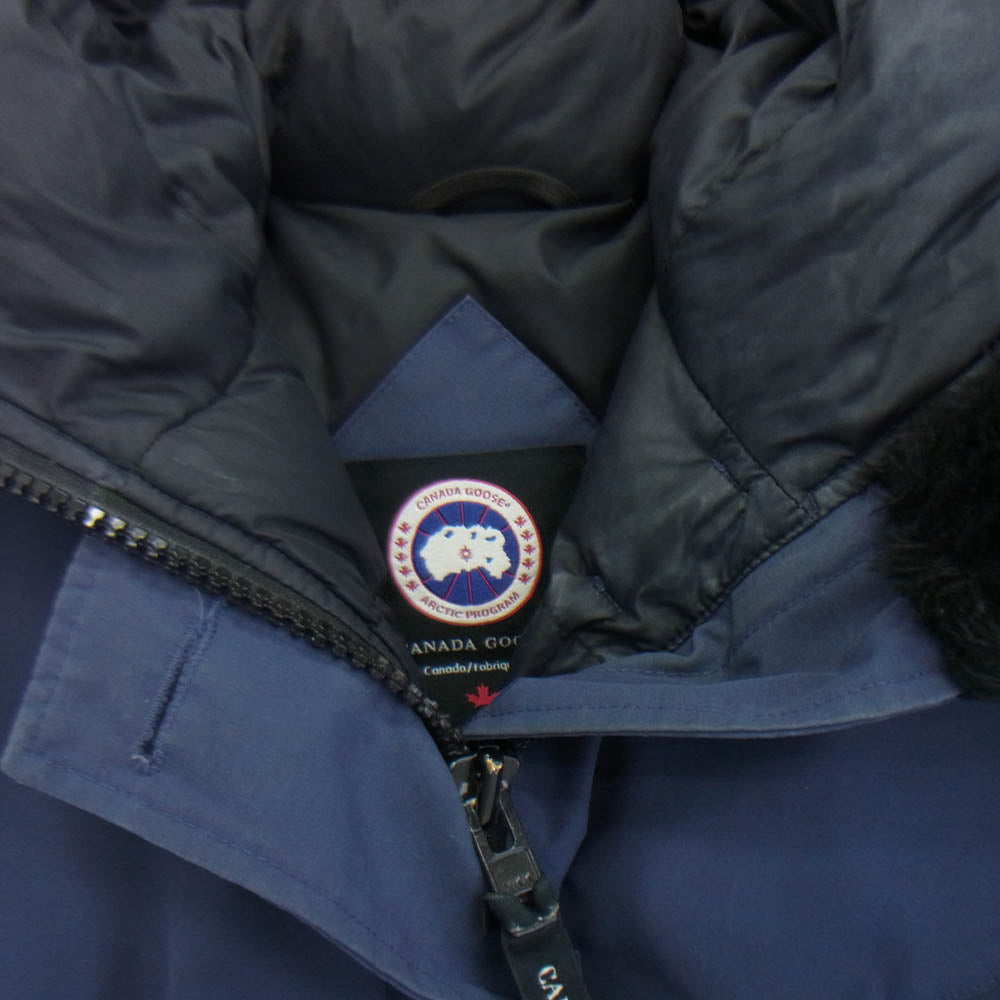 CANADA GOOSE カナダグース 7967JL LABRADOR BOMBER ラブラドール ボンバー ファーフード付き ダウンジャケット ブルー系 S【中古】