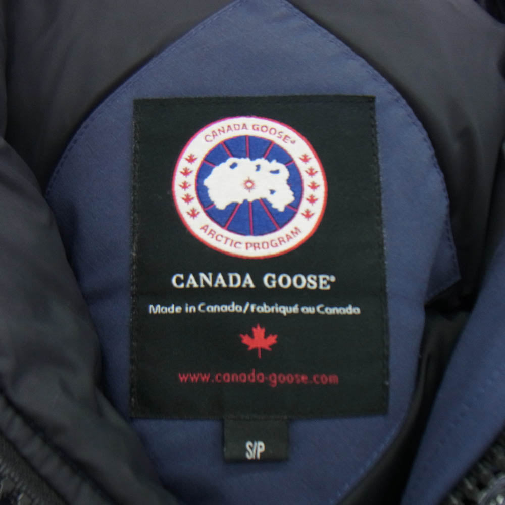 CANADA GOOSE カナダグース 7967JL LABRADOR BOMBER ラブラドール ボンバー ファーフード付き ダウンジャケット ブルー系 S【中古】