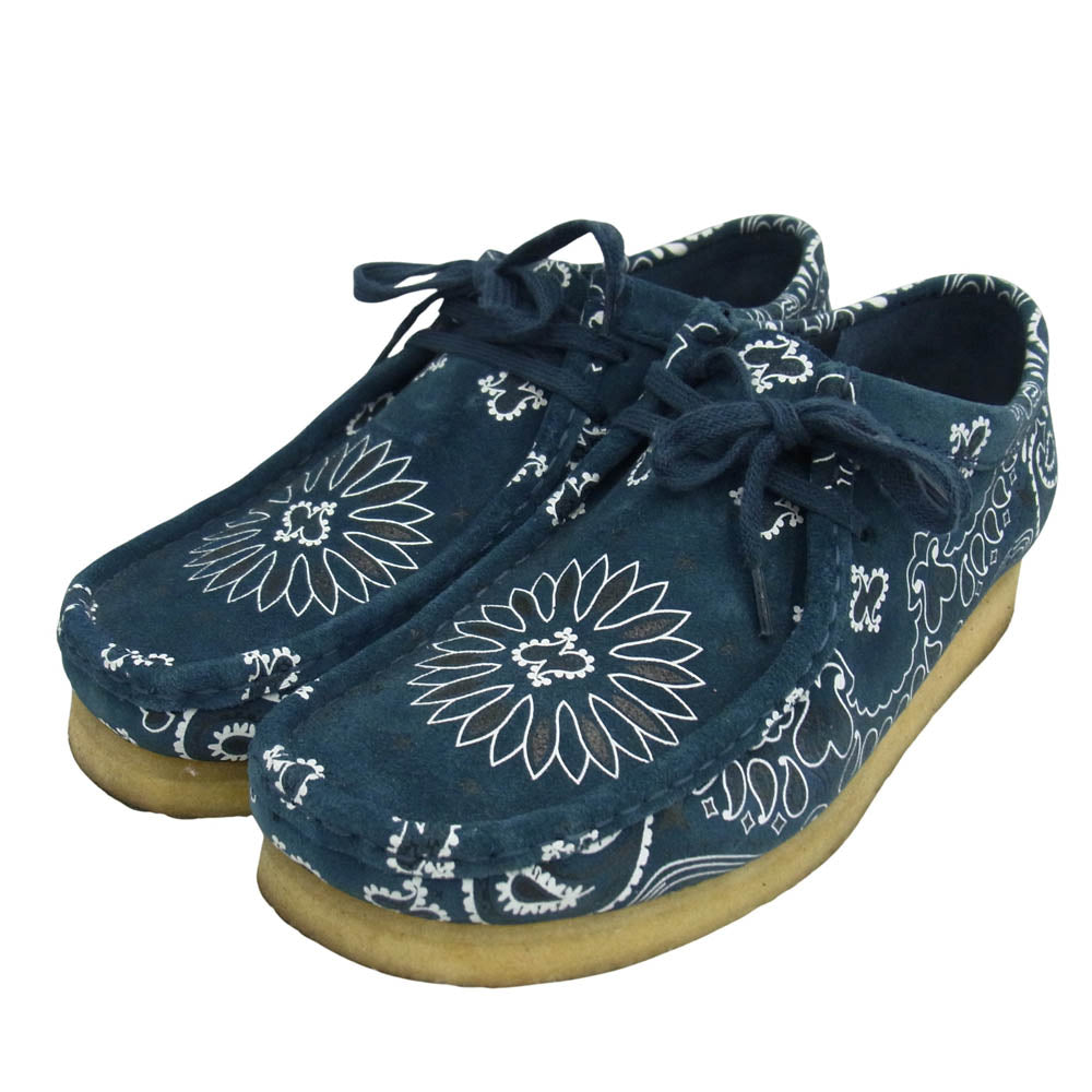 Supreme シュプリーム 19SS × Clarks Bandana Wallabee クラークス バンダナ ワラビー ローカット スニーカー ダークグリーニッシュブルー系 9【中古】