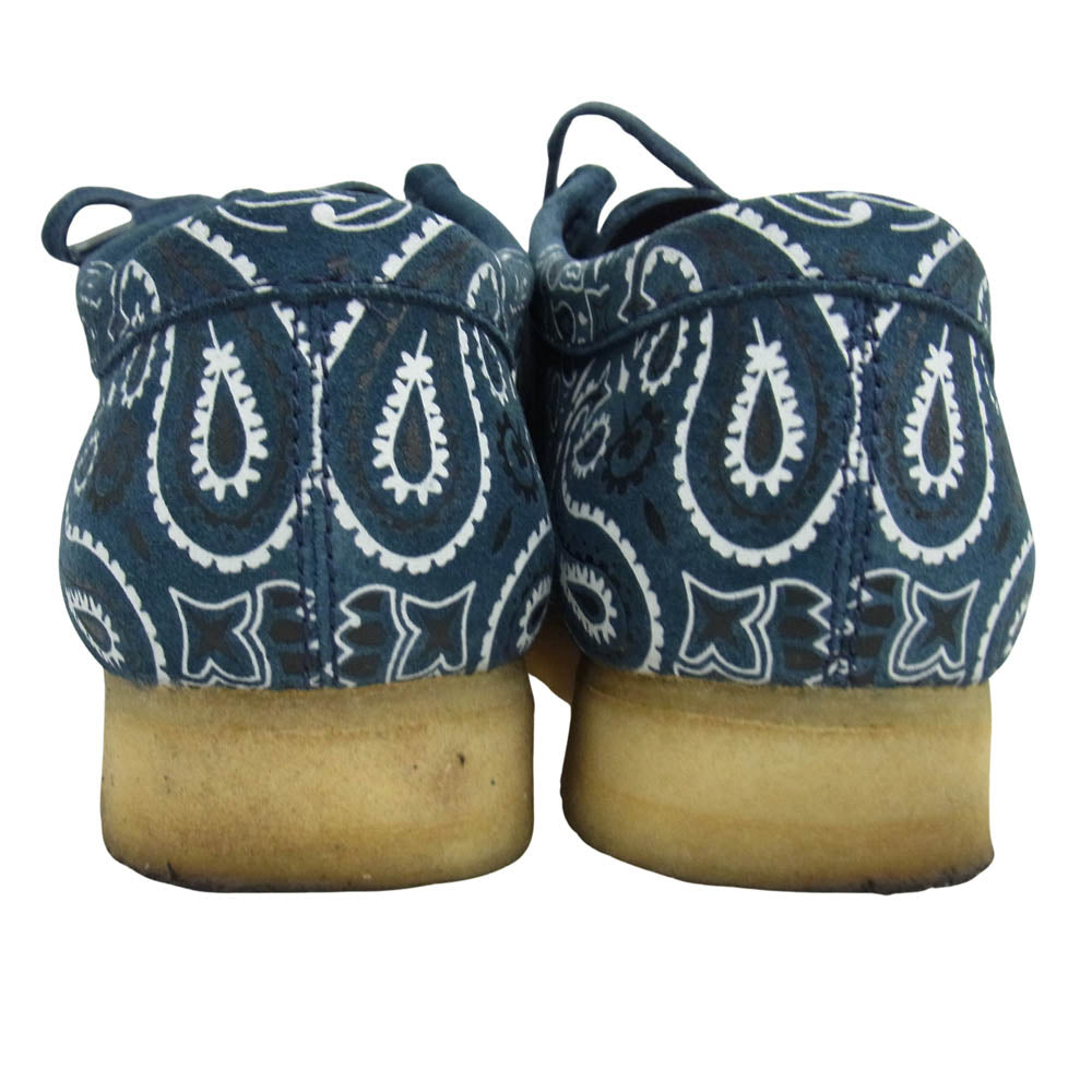 Supreme シュプリーム 19SS × Clarks Bandana Wallabee クラークス バンダナ ワラビー ローカット スニーカー ダークグリーニッシュブルー系 9【中古】