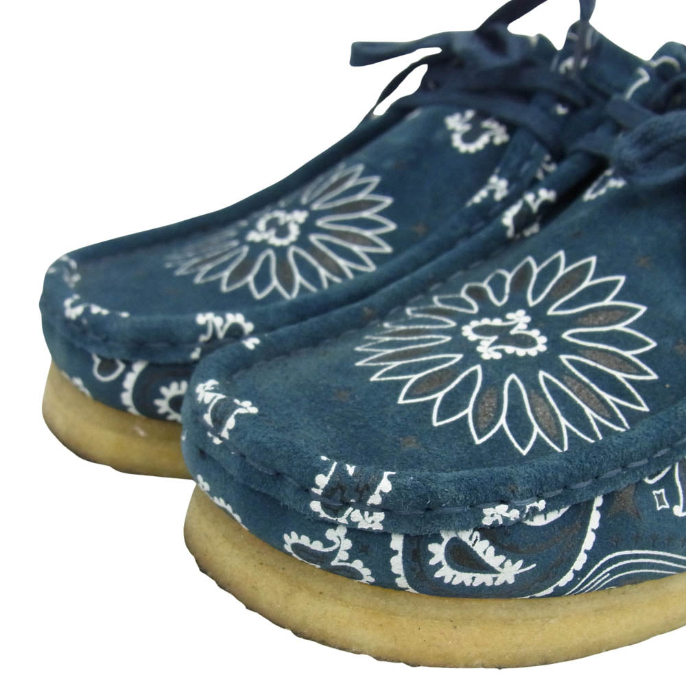 Supreme シュプリーム 19SS × Clarks Bandana Wallabee クラークス バンダナ ワラビー ローカット スニーカー ダークグリーニッシュブルー系 9【中古】