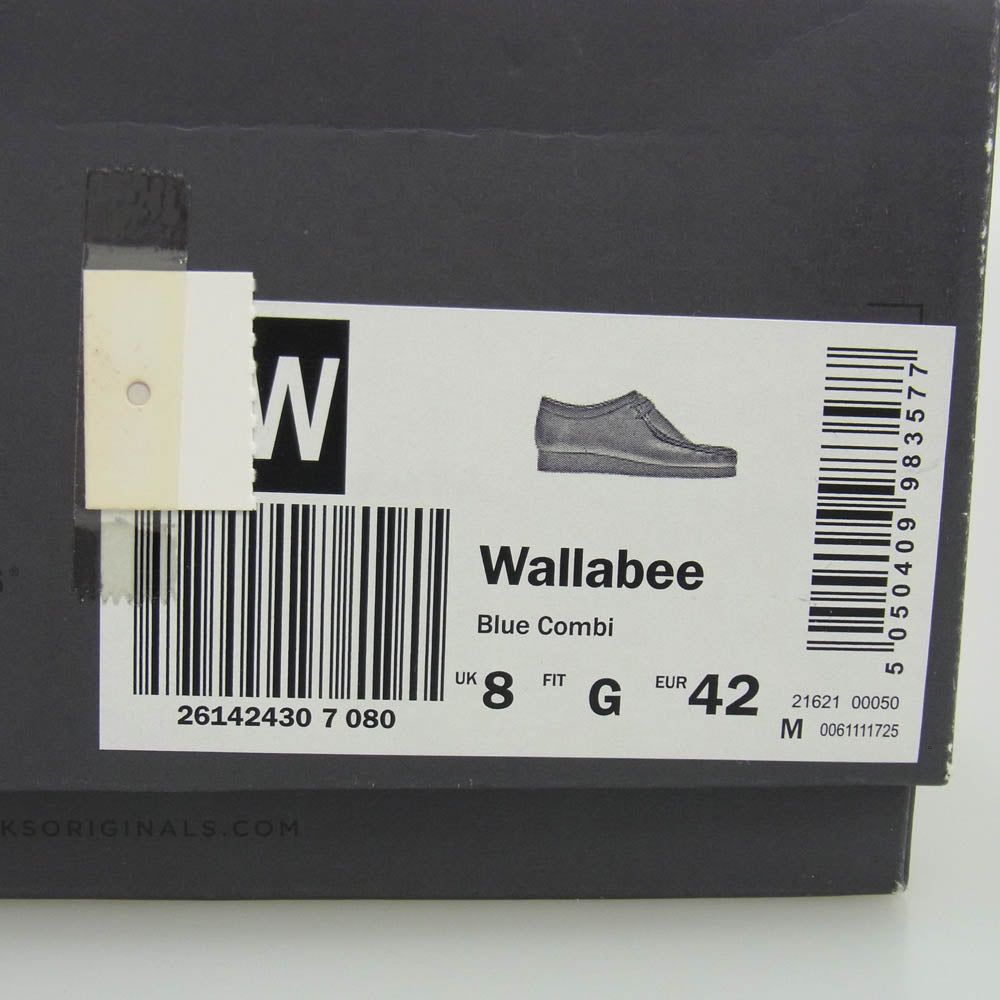 Supreme シュプリーム 19SS × Clarks Bandana Wallabee クラークス バンダナ ワラビー ローカット スニーカー ダークグリーニッシュブルー系 9【中古】