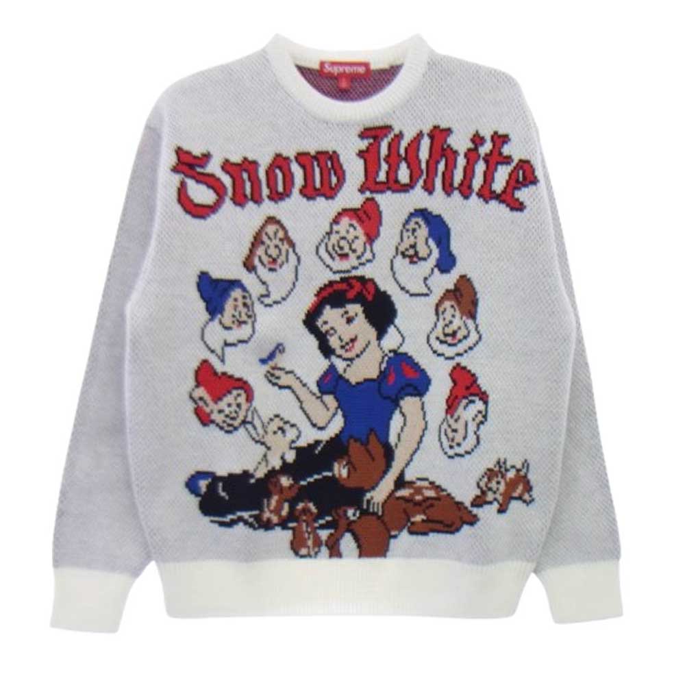 Supreme シュプリーム 24AW Snow White Sweater スノーホワイトセーター 白雪姫 ニット ホワイト系 S【極上美品】【中古】