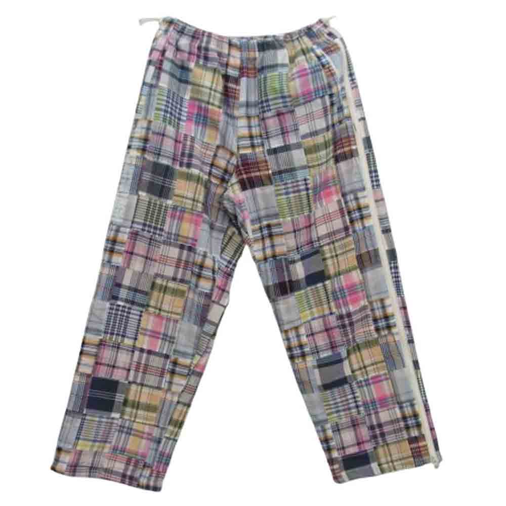 Supreme シュプリーム 25SS × GOODENOUGH グッドイナフ Patchwork Madras Full Zip Track Pant パッチワーク マドラス フルジップ トラック パンツ マルチカラー系 M【美品】【中古】