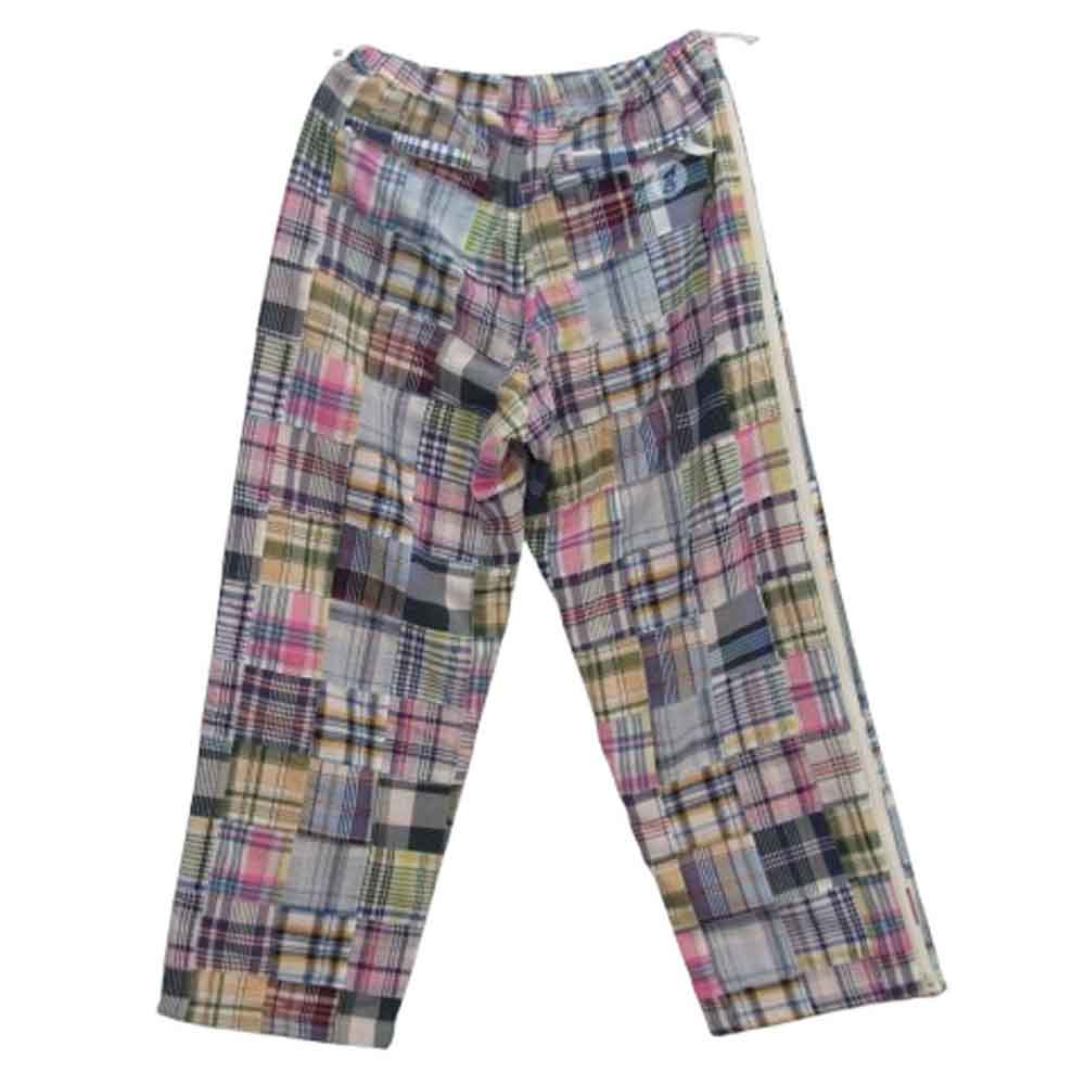 Supreme シュプリーム 25SS × GOODENOUGH グッドイナフ Patchwork Madras Full Zip Track Pant パッチワーク マドラス フルジップ トラック パンツ マルチカラー系 M【美品】【中古】