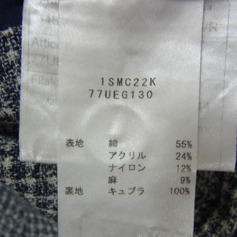タリアトーレ 1SMC22K イタリア製 MONTECARLO モンテカルロ 2B テーラードジャケット ネイビー系 46【中古】