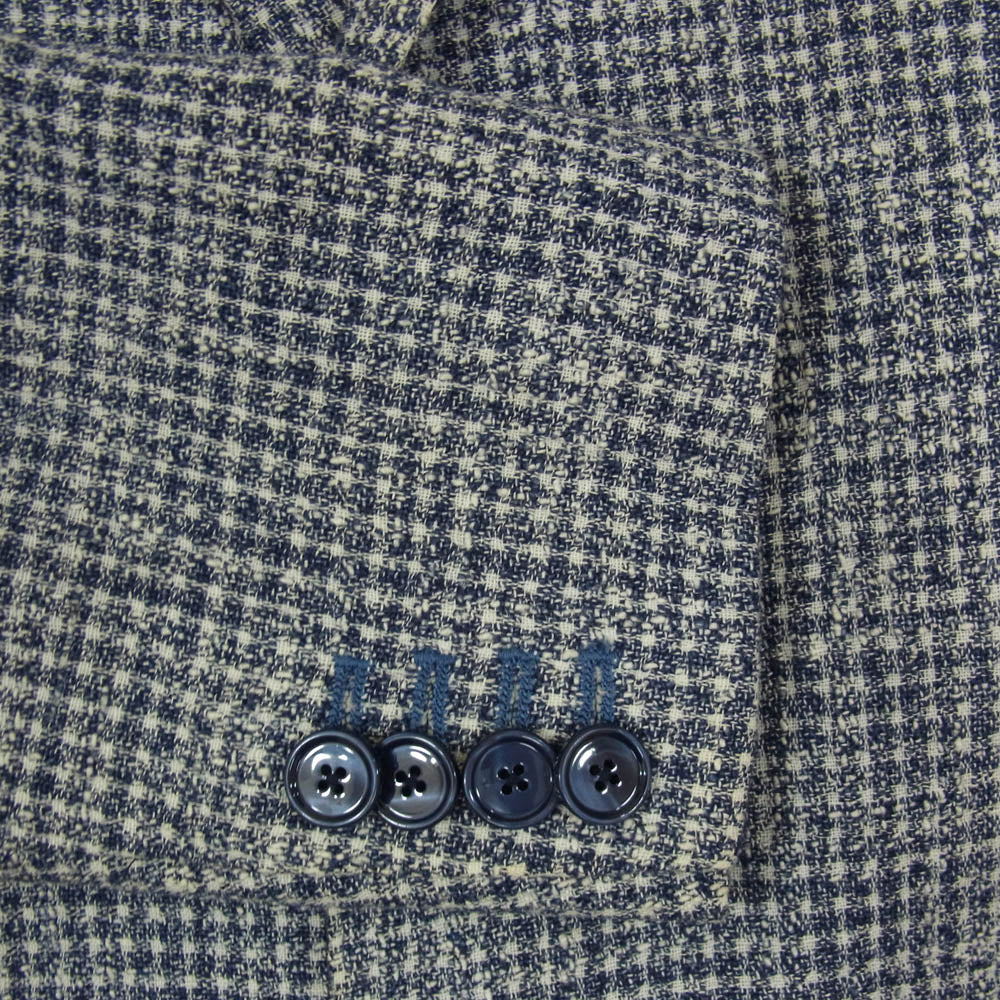 タリアトーレ 1SMC22K イタリア製 MONTECARLO モンテカルロ 2B テーラードジャケット ネイビー系 46【中古】