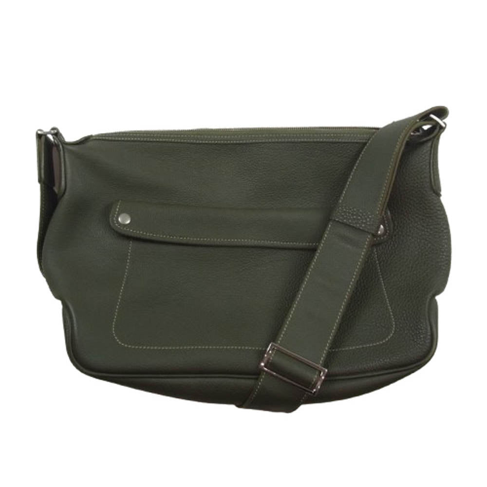 ル・ボナー シュランケンカーフ パパス ショルダーバッグ モスグリーン