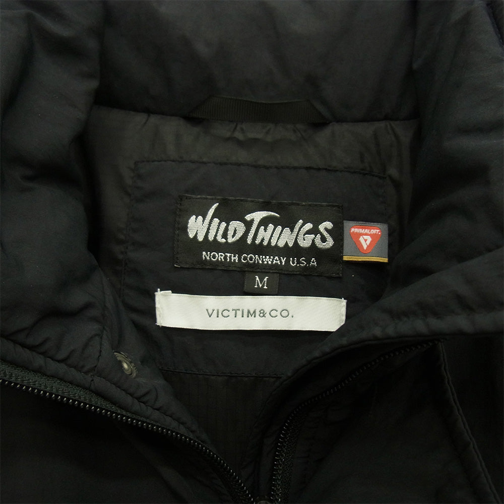 VICTIM ヴィクティム WILDTHINGS ワイルドシングス PRIMALOFT MONSTER PARKA プリマロフト モンスターパーカー 中綿 ジャケット ブラック系 M【中古】