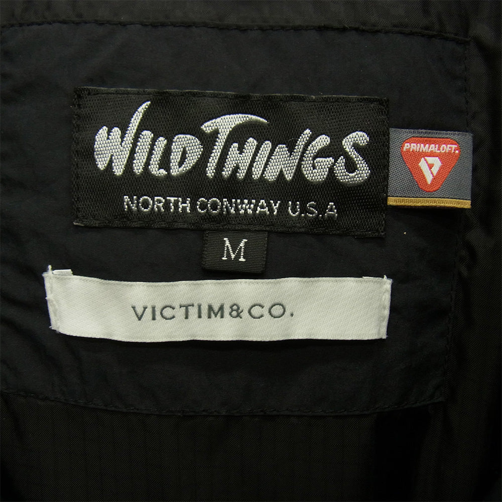 VICTIM ヴィクティム WILDTHINGS ワイルドシングス PRIMALOFT MONSTER PARKA プリマロフト モンスターパーカー 中綿 ジャケット ブラック系 M【中古】
