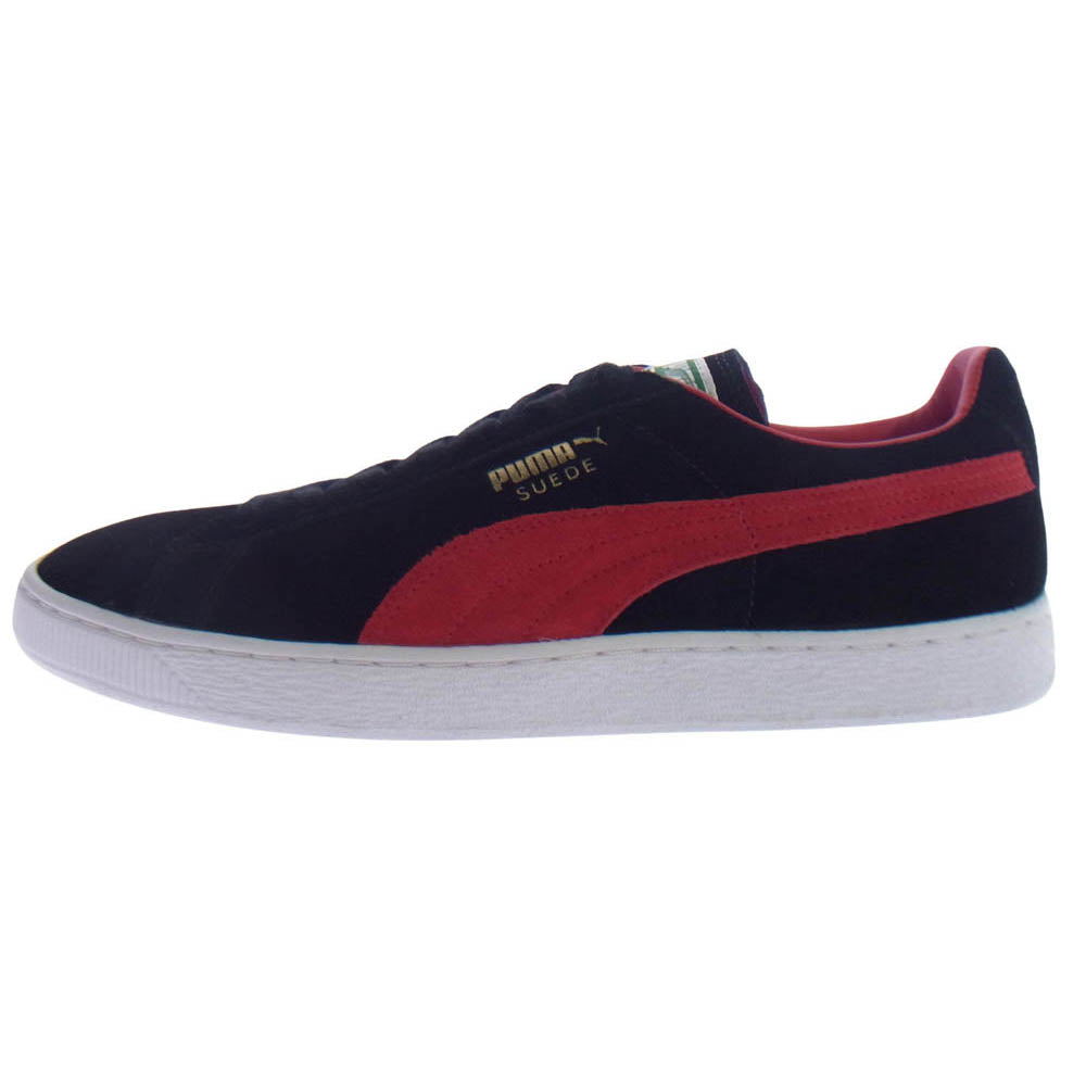 PUMA プーマ 352634 27 SUEDE CLASSIC＋ スウェード クラシック ローカット スニーカー ブラック系 レッド系 30cm【新古品】【未使用】【中古】