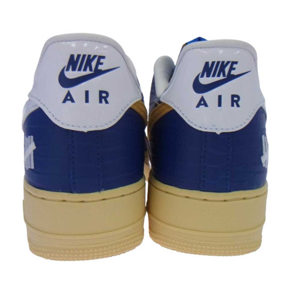 NIKE ナイキ DM8462-400 ×UNDEFEATED AIR FORCE 1 LOW SP アンディフィーテッド エアフォース ローカットスニーカー ブルー系 イエロー系 30cm【新古品】【未使用】【中古】