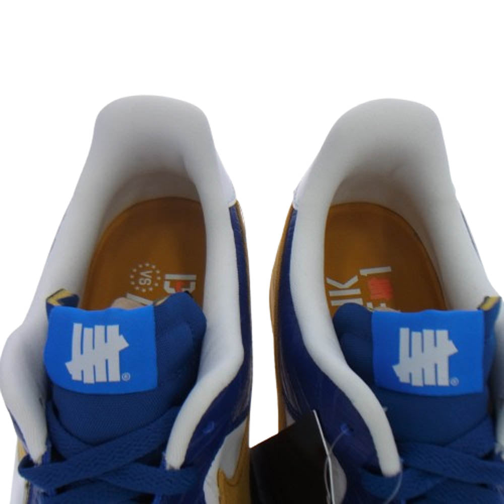 NIKE ナイキ DM8462-400 ×UNDEFEATED AIR FORCE 1 LOW SP アンディフィーテッド エアフォース ローカットスニーカー ブルー系 イエロー系 30cm【新古品】【未使用】【中古】