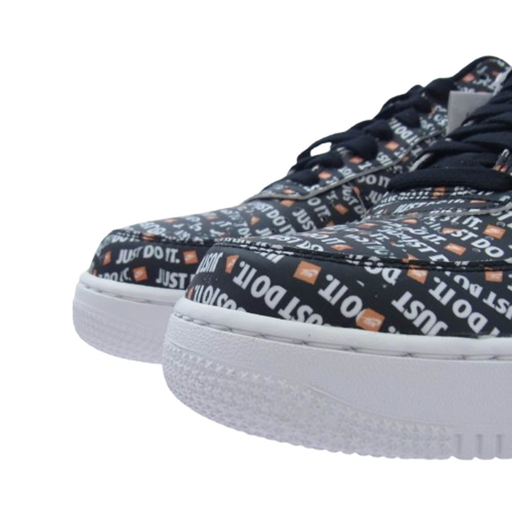 NIKE ナイキ AO6296-001 AIR FORCE1 07 PRM JDI ナイキ エア フォース 1 07 LV8 JUST DO IT ローカット スニーカー ブラック系 ホワイト系 29cm【新古品】【未使用】【中古】