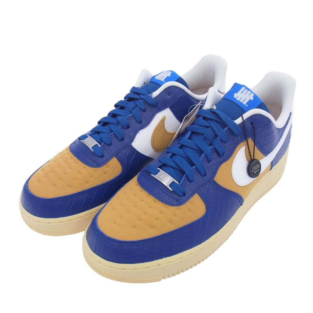 NIKE ナイキ DM8462-400 ×UNDEFEATED AIR FORCE 1 LOW SP アンディフィーテッド エアフォース ローカットスニーカー イエロー系 ブルー系 29cm【新古品】【未使用】【中古】