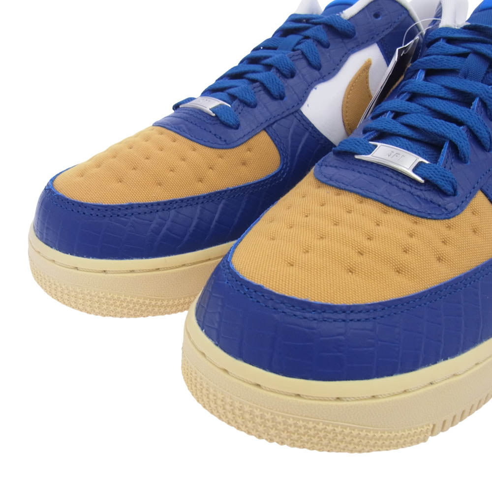 NIKE ナイキ DM8462-400 ×UNDEFEATED AIR FORCE 1 LOW SP アンディフィーテッド エアフォース ローカットスニーカー イエロー系 ブルー系 29cm【新古品】【未使用】【中古】