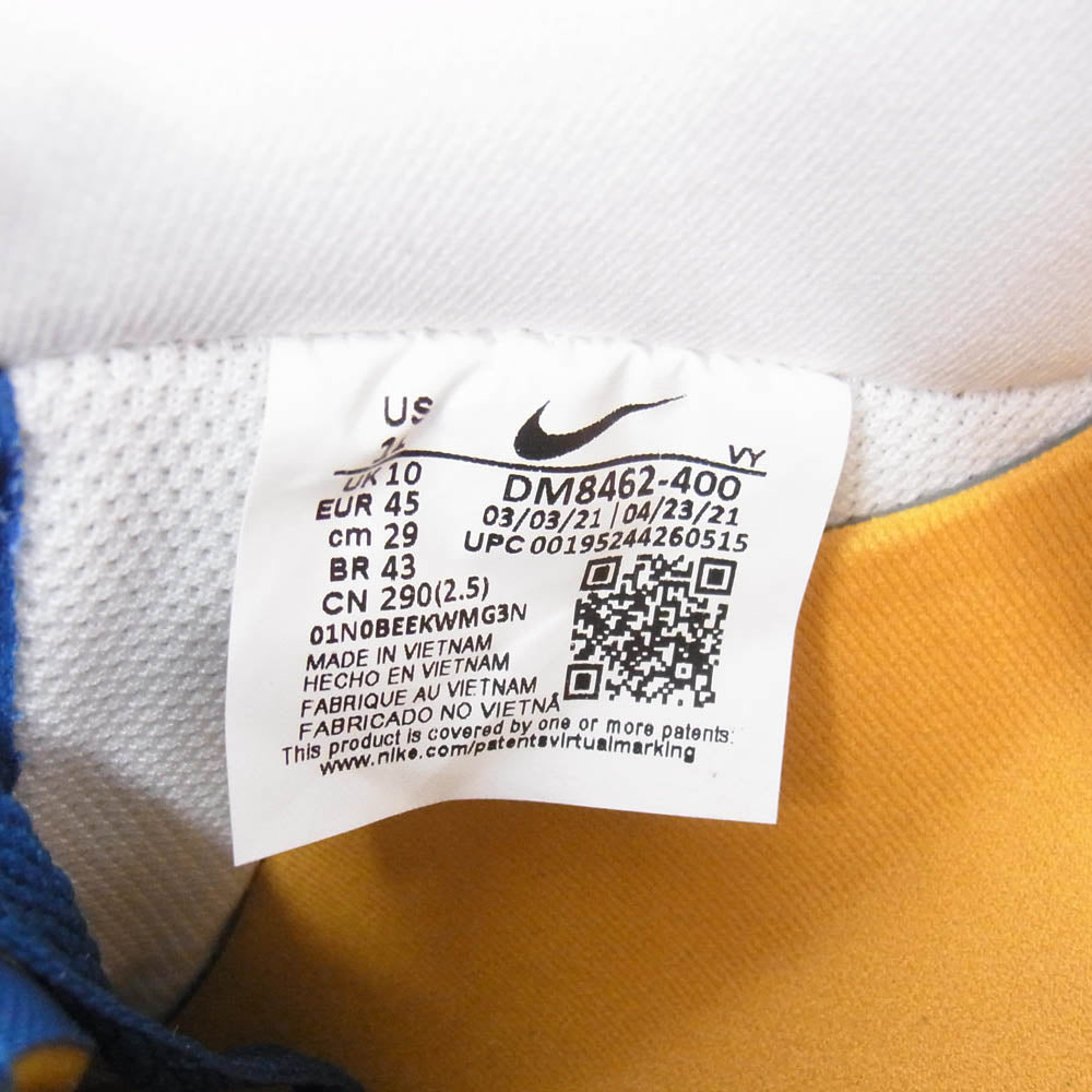 NIKE ナイキ DM8462-400 ×UNDEFEATED AIR FORCE 1 LOW SP アンディフィーテッド エアフォース ローカットスニーカー イエロー系 ブルー系 29cm【新古品】【未使用】【中古】