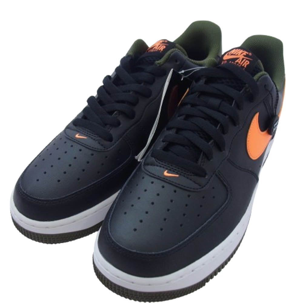NIKE ナイキ DH7440-001 AIR FORCE 1 07 LV8 HOOPS エア フォース フープス2タイプ ローカット スニーカー ブラック系 オレンジ系 29cm【新古品】【未使用】【中古】