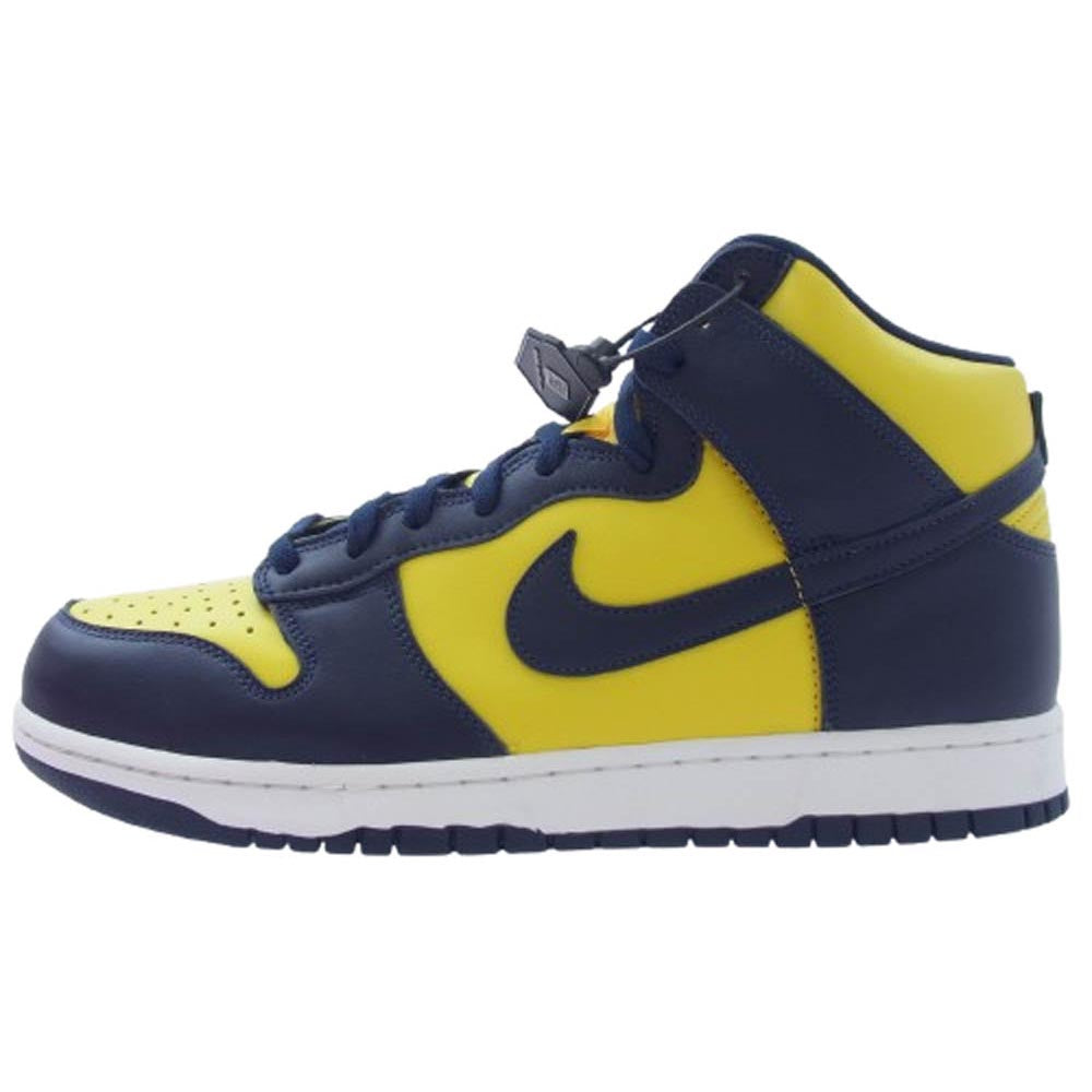 NIKE ナイキ cz8149-700 DUNK HI SP MICHIGAN 2020 ダンク ハイ ミシガン ハイカット スニーカー イエロー系 ネイビー系 30cm【新古品】【未使用】【中古】