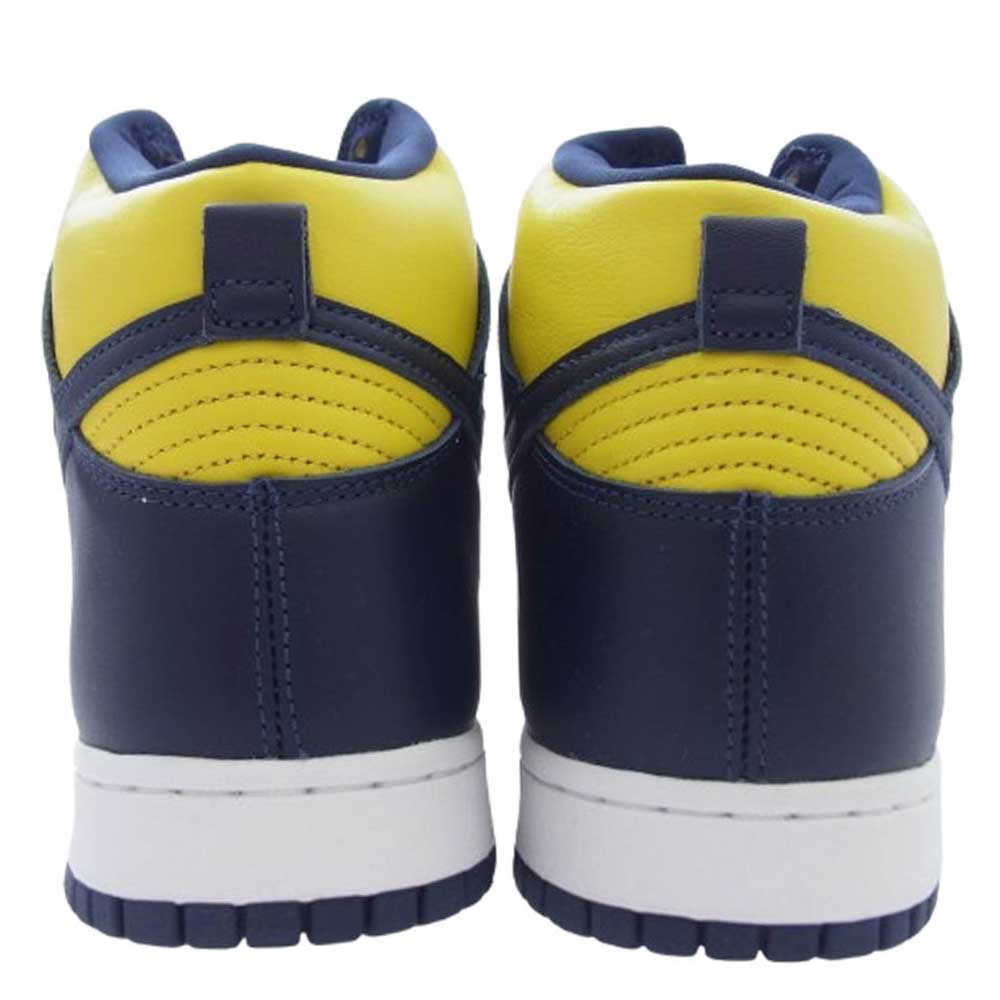 NIKE ナイキ cz8149-700 DUNK HI SP MICHIGAN 2020 ダンク ハイ ミシガン ハイカット スニーカー イエロー系 ネイビー系 30cm【新古品】【未使用】【中古】