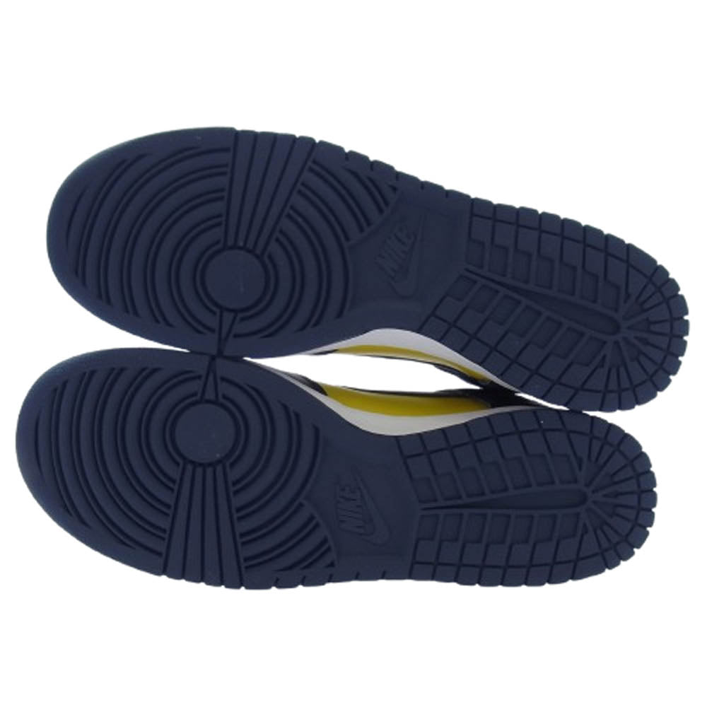 NIKE ナイキ cz8149-700 DUNK HI SP MICHIGAN 2020 ダンク ハイ ミシガン ハイカット スニーカー イエロー系 ネイビー系 30cm【新古品】【未使用】【中古】