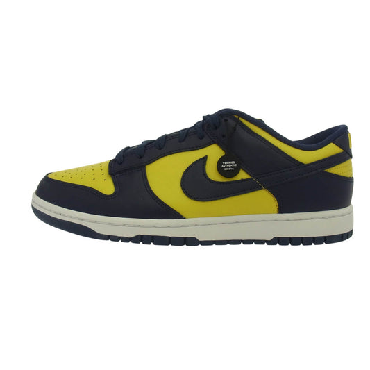 NIKE ナイキ DD1391-700 DUNK LOW MICHIGAN ダンク ミシガン ローカットスニーカー イエロー系 ネイビー系 29cm【新古品】【未使用】【中古】