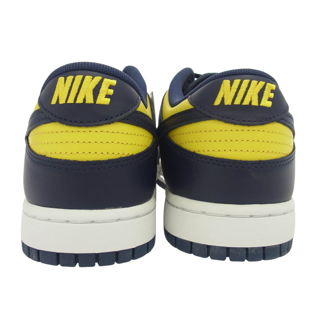 NIKE ナイキ DD1391-700 DUNK LOW MICHIGAN ダンク ミシガン ローカットスニーカー イエロー系 ネイビー系 29cm【新古品】【未使用】【中古】