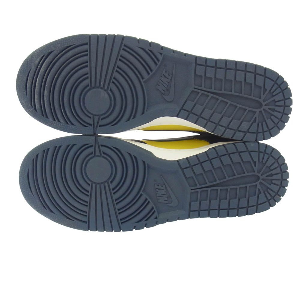 NIKE ナイキ DD1391-700 DUNK LOW MICHIGAN ダンク ミシガン ローカットスニーカー イエロー系 ネイビー系 29cm【新古品】【未使用】【中古】