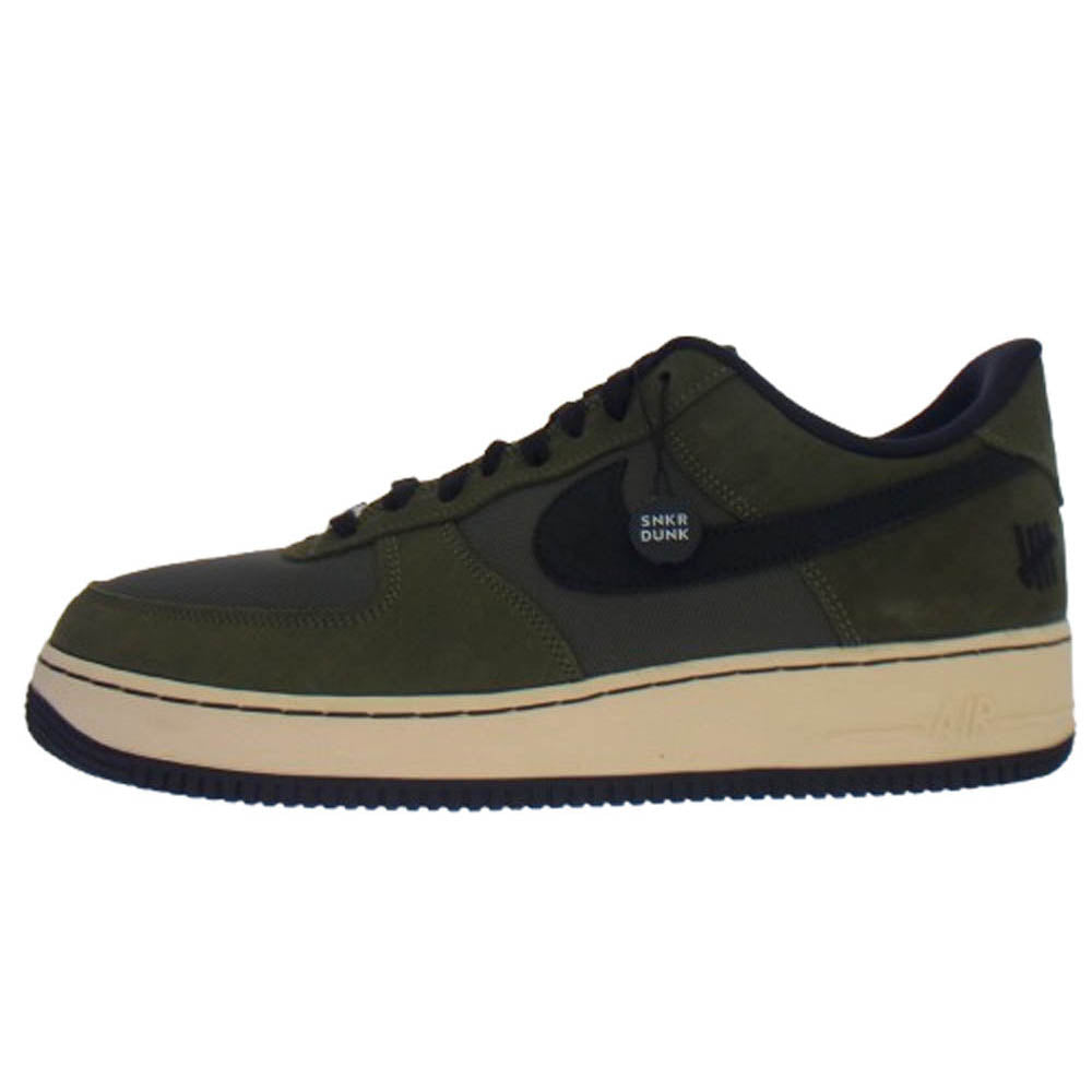 NIKE ナイキ DH3064-300 ×UNDEFEATED AIR FORCE 1 LOW SP アンディフィーテッド ローカットスニーカー カーキ系 ブラック系 30cm【新古品】【未使用】【中古】