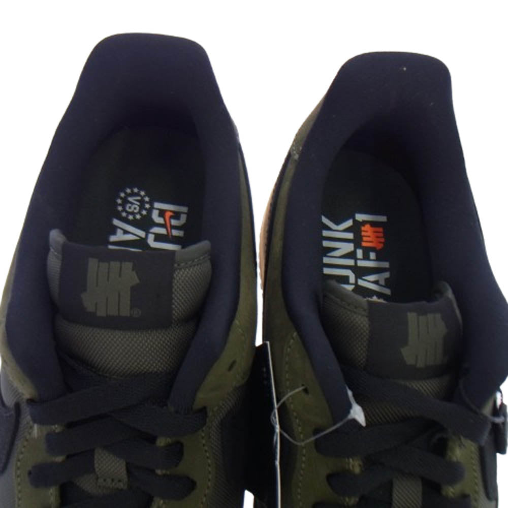NIKE ナイキ DH3064-300 ×UNDEFEATED AIR FORCE 1 LOW SP アンディフィーテッド ローカットスニーカー カーキ系 ブラック系 30cm【新古品】【未使用】【中古】