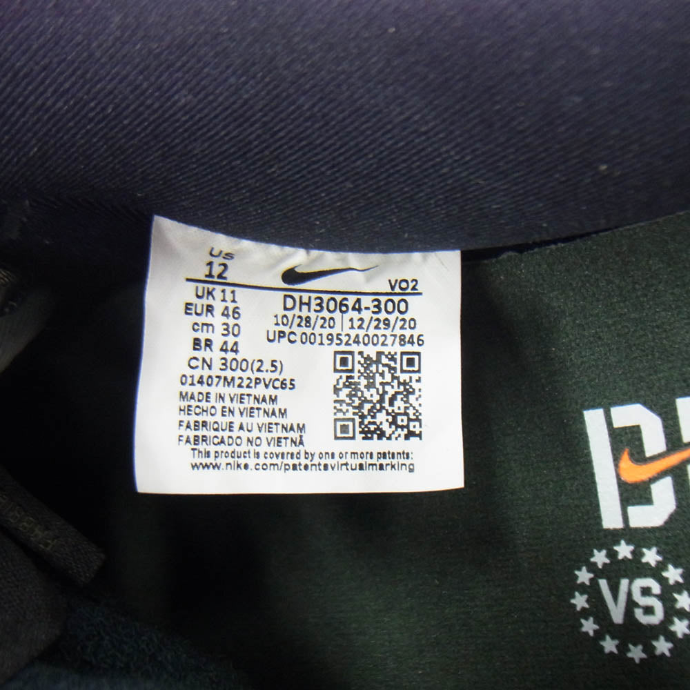 NIKE ナイキ DH3064-300 ×UNDEFEATED AIR FORCE 1 LOW SP アンディフィーテッド ローカットスニーカー カーキ系 ブラック系 30cm【新古品】【未使用】【中古】