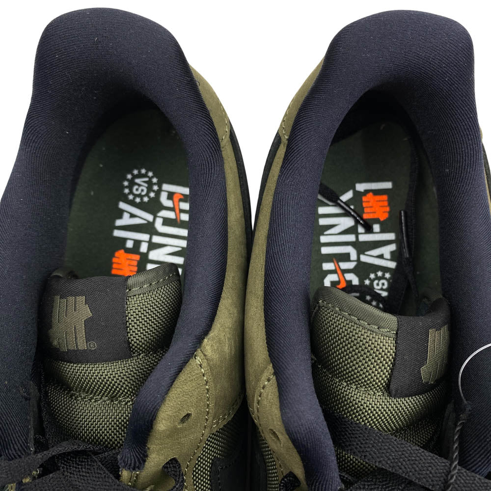 NIKE ナイキ DH3064-300 ×UNDEFEATED AIR FORCE 1 LOW SP アンディフィーテッド ローカットスニーカー カーキ系 ブラック系 30cm【新古品】【未使用】【中古】