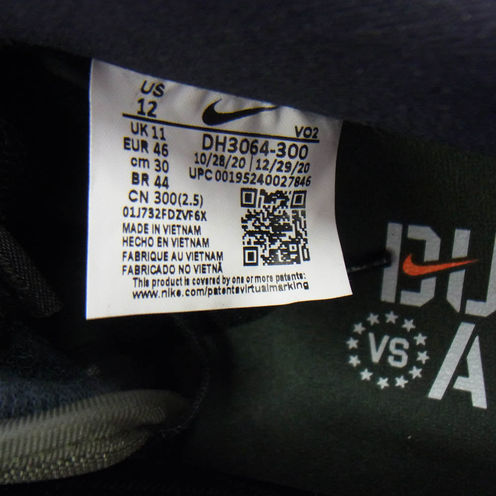 NIKE ナイキ DH3064-300 ×UNDEFEATED AIR FORCE 1 LOW SP アンディフィーテッド ローカットスニーカー カーキ系 ブラック系 30cm【新古品】【未使用】【中古】