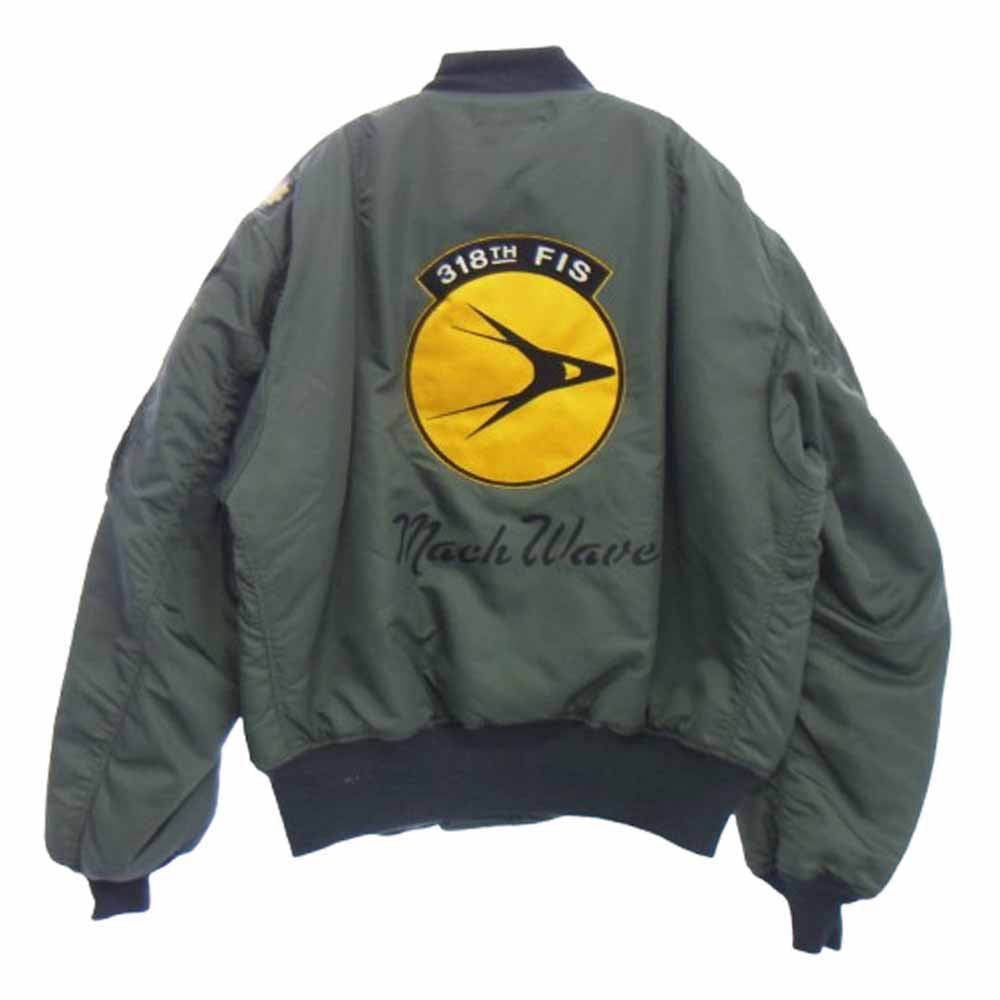 Buzz Rickson's バズリクソンズ BR15329 MA-1 1st Model Albert Turner 318th FTR.INTCP.SQ. GREEN DRAGONS フライトジャケット アルバートターナー アウター ミリタリー ジャケット カーキ系 XXXL【新古品】【未使用】【中古】