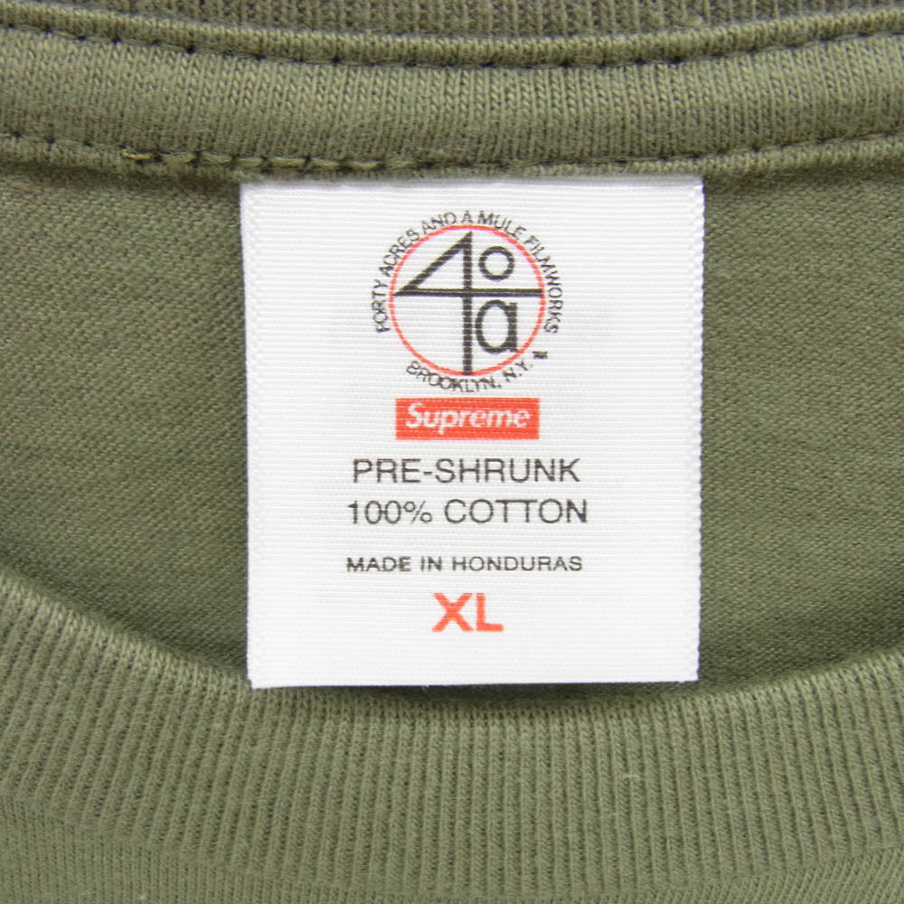 Supreme シュプリーム 25SS 40 Acres Spike Tee スパイクリー 半袖 Tシャツ カットソー カーキ系 XL【中古】