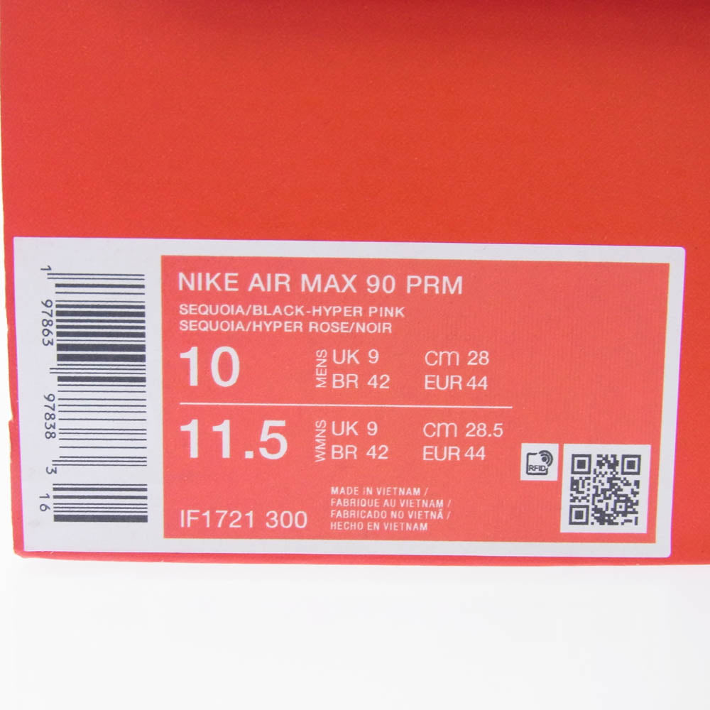 NIKE ナイキ IF1721-300 Air Max 90 PRM Camo Sequoia Hyper Pink エアマックス90 PRM スニーカー マルチカラー系 28cm【極上美品】【中古】