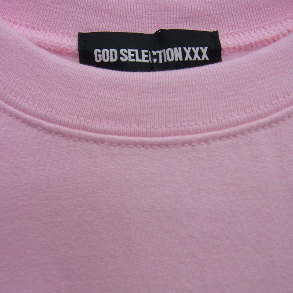 GOD SELECTION XXX ゴッドセレクション GX-S25-12FCS-01 x FRAGMENT Crew Neck 12th Anniversary フラグメント クルー ネック スウェット ピンク系 XL【美品】【中古】