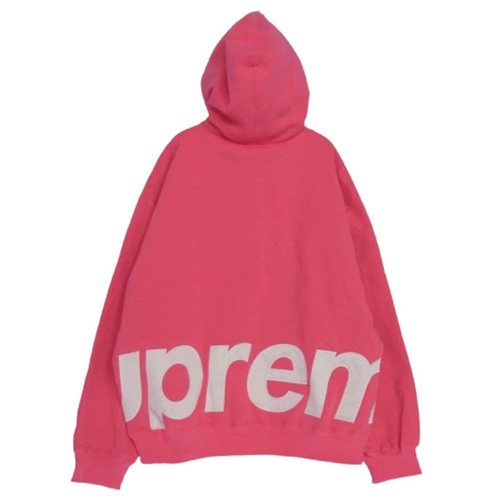 Supreme シュプリーム 25SS Big Logo Zip Up Hooded Sweatshirt ビッグ ロゴ フーデッド ジップアップ パーカー ピンク系 XL【極上美品】【中古】